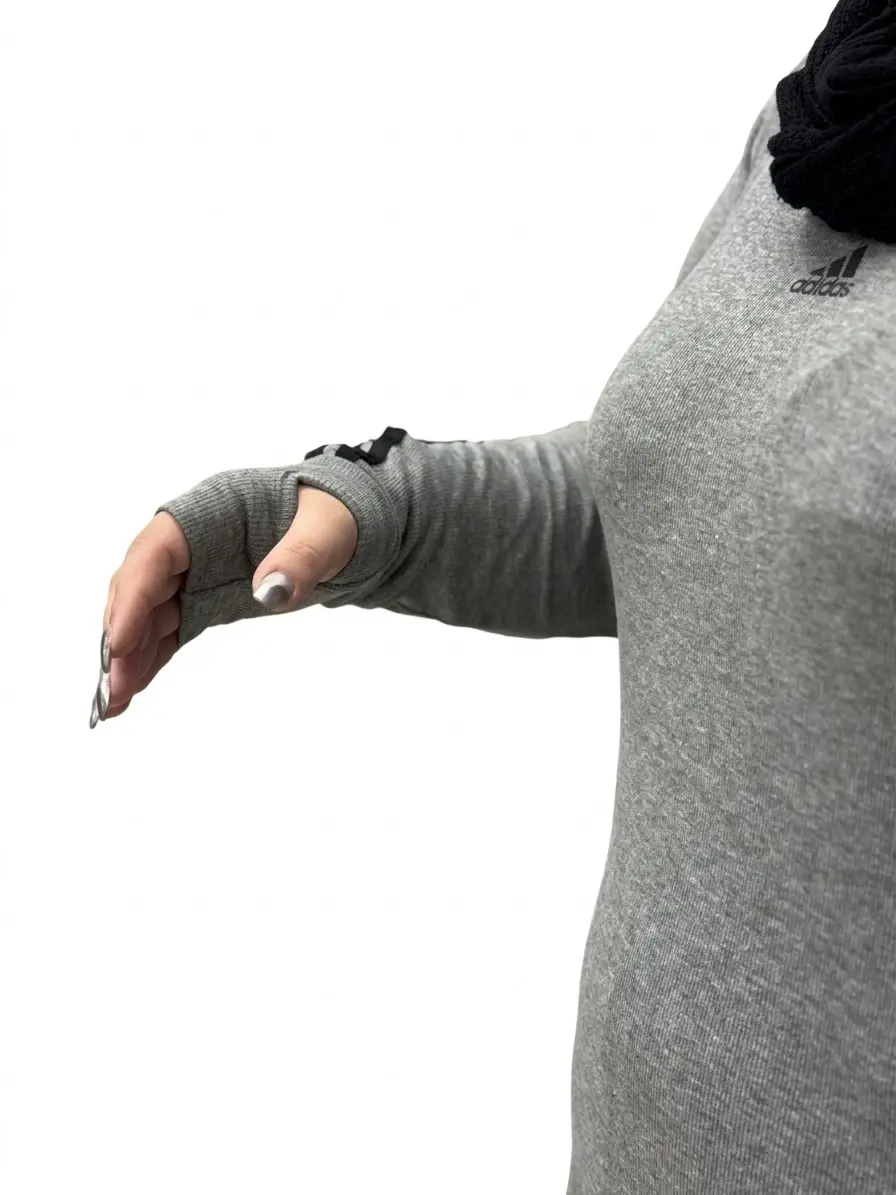 ست بلوز و شلوار سایز بزرگ زنانه طرح آدیداس دو مغزی کش
